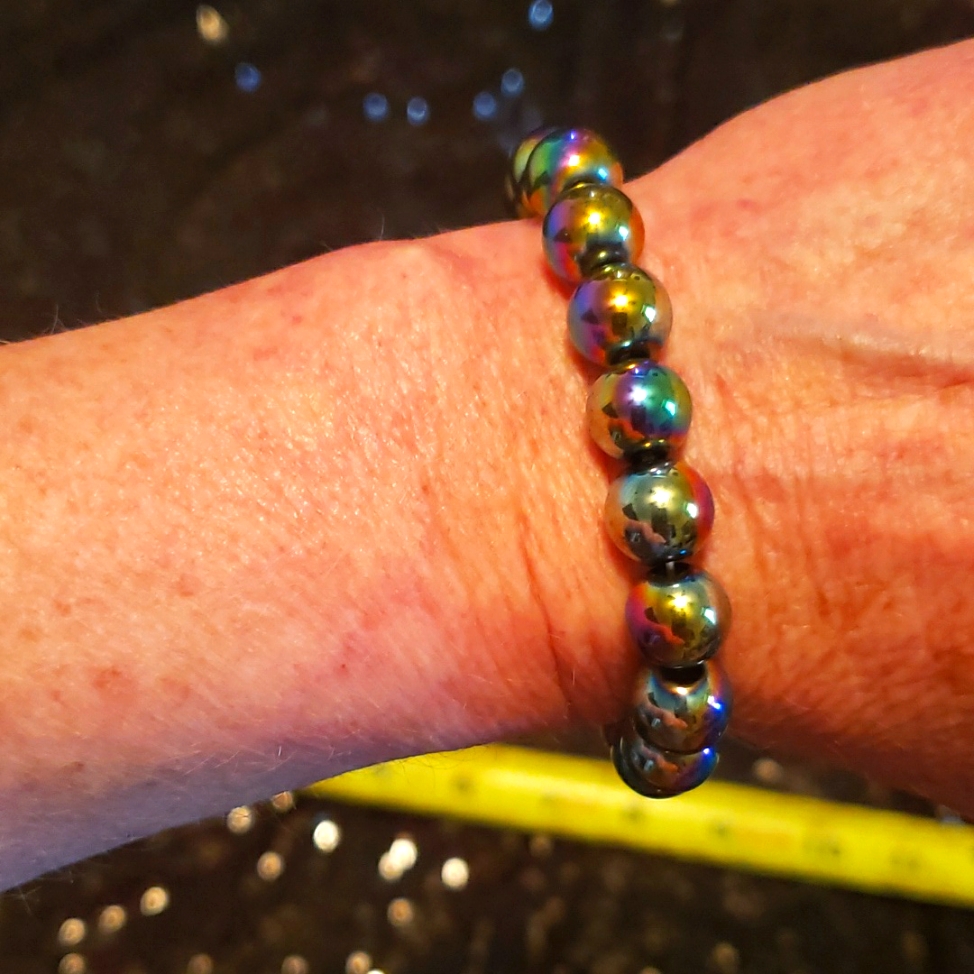 Rainbow Hematite Bracelet 29$